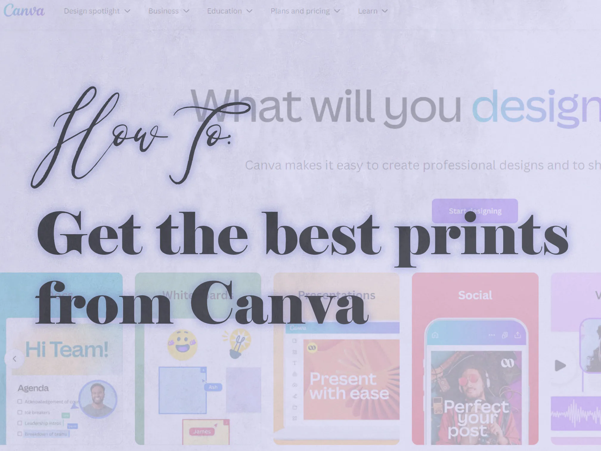 Canva design printed letterpress