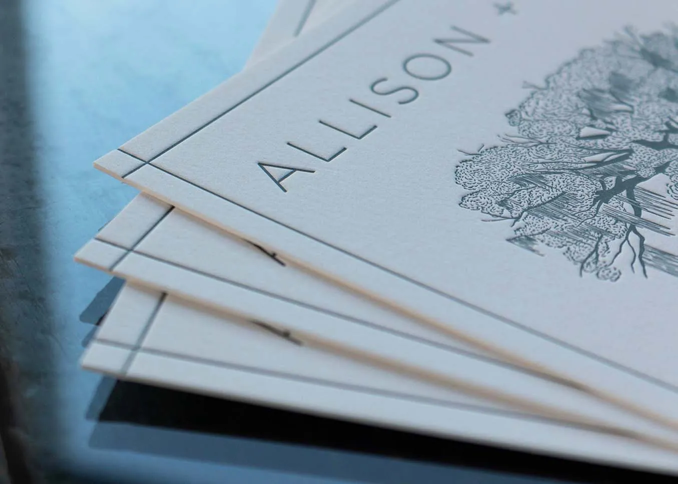 Save the date — cotton paper texture