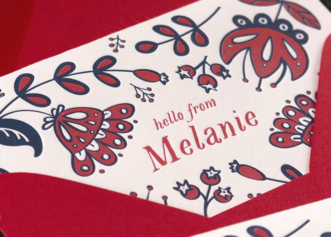 Letterpress note cards — with envelopes