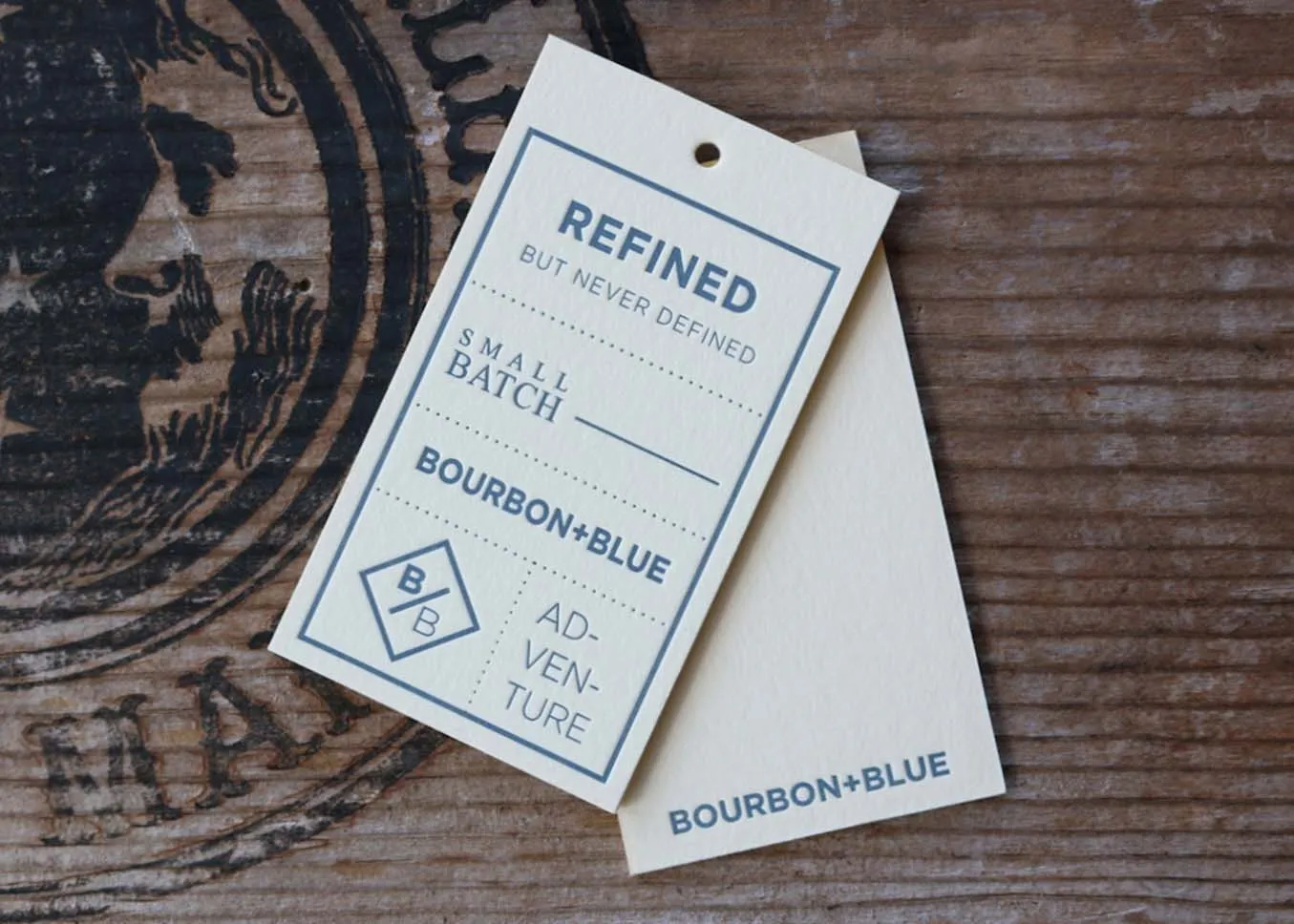 Letterpress hang tags — overview