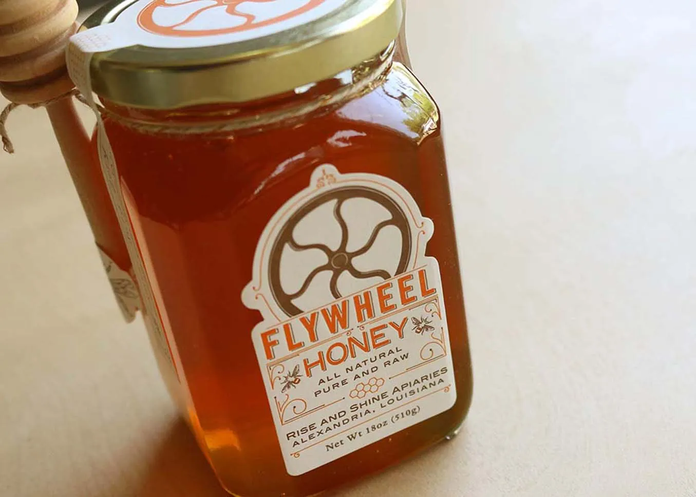Die cut honey jar labels — overview