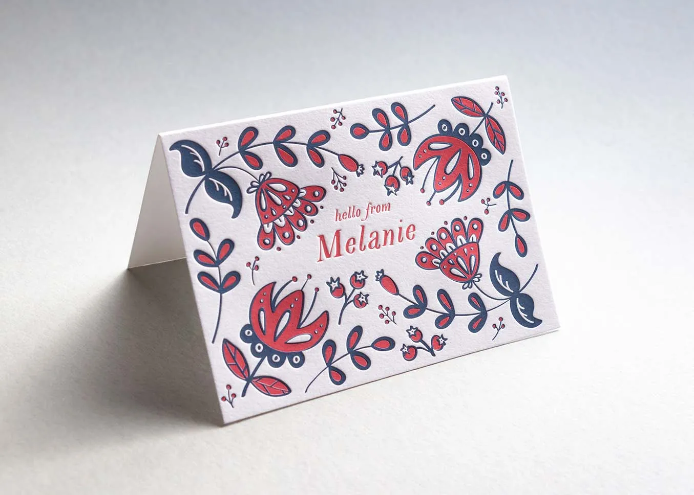 Letterpress note cards